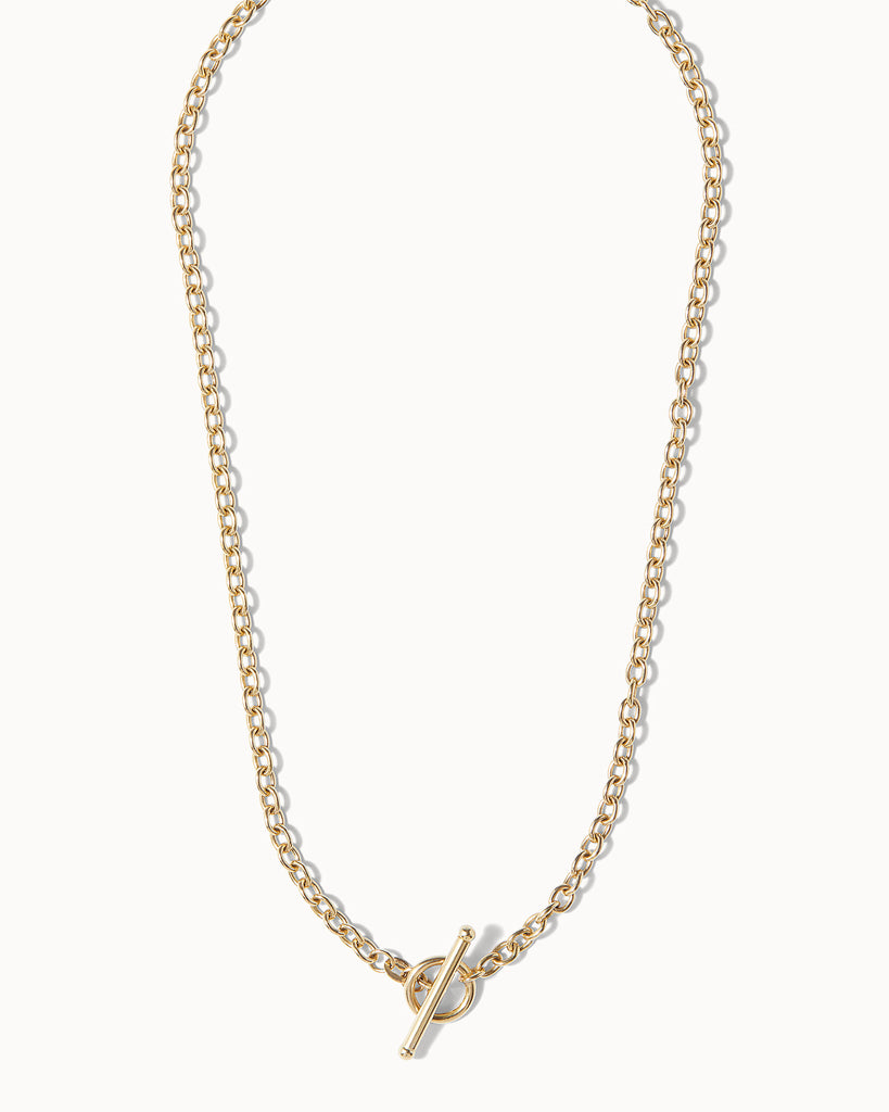 Maya Magal London handcrafted T-Bar and Loop layering chain necklace