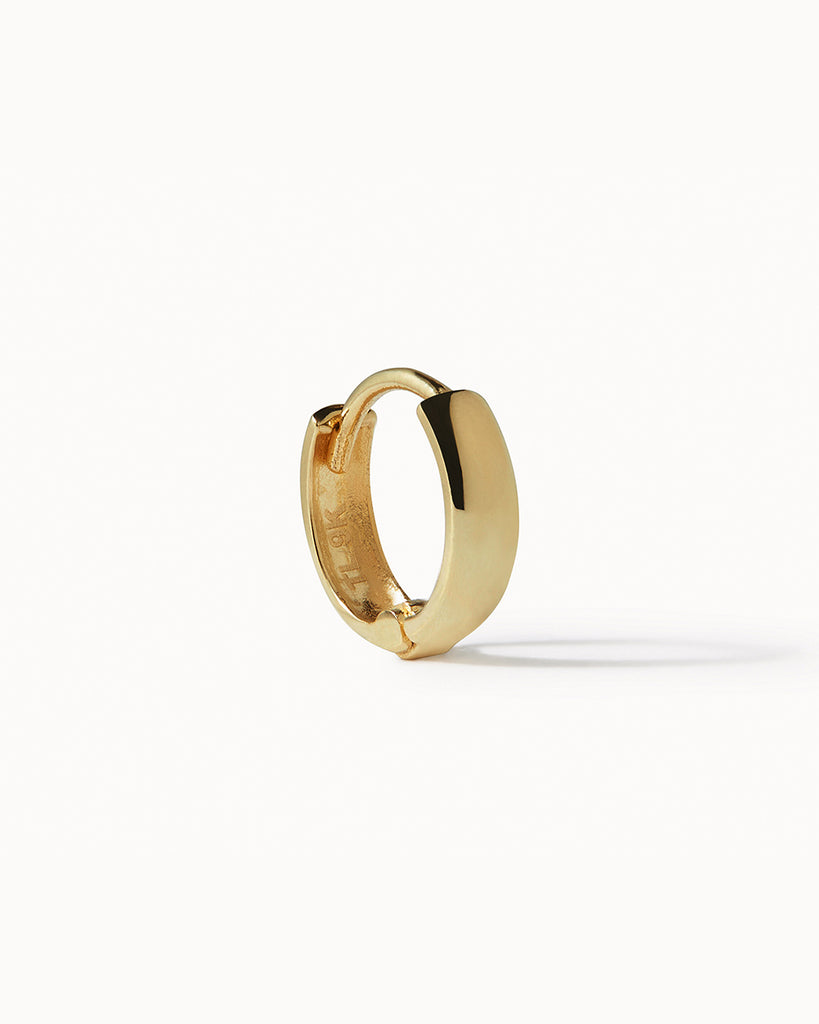 9ct Solid Gold Hinged Cartilage Hoop handmade in London by Maya Magal sustainable jewellery brand